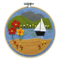 Outlet ⌛ Sailboat Felt Applique Kit by Loops & Threads® 🔔