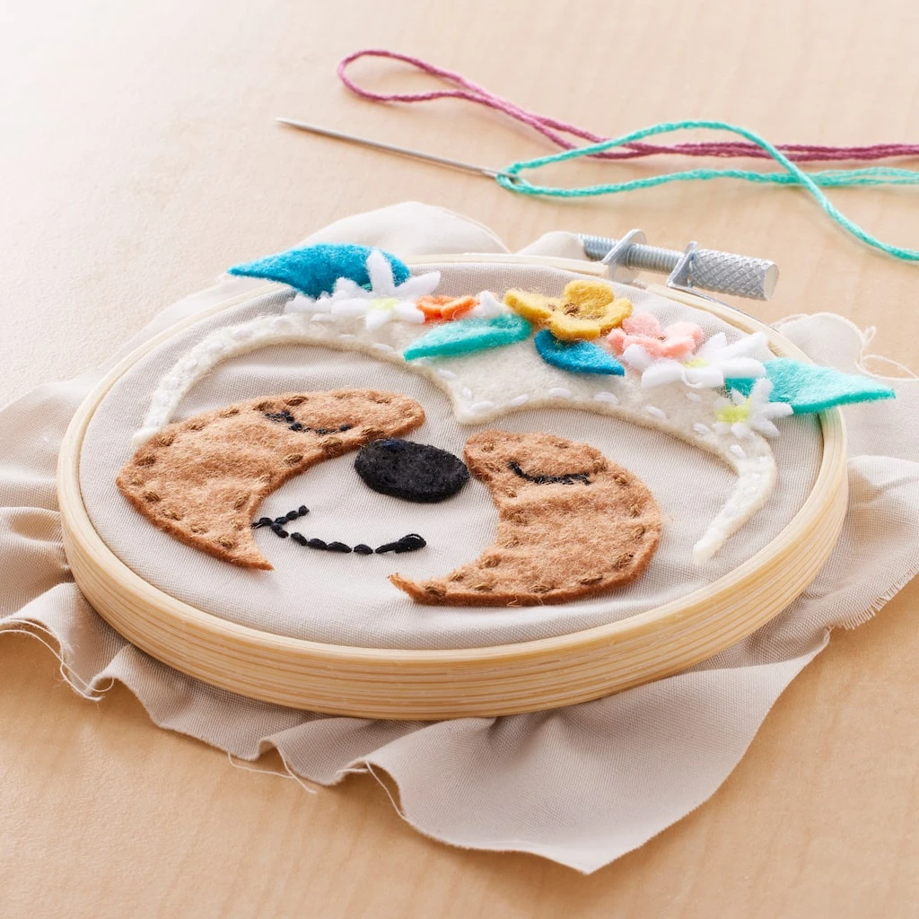 New β Sloth Felt Hoop Kit by Loops & Threads™ π 4 New β Sloth Felt Hoop Kit by Loops & Threads™ π - Image 2