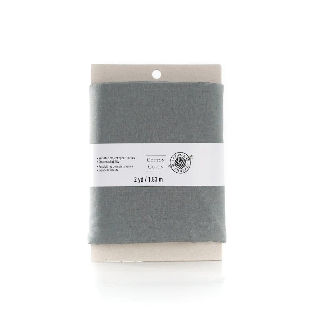 Outlet π Charcoal Cotton Fabric Bundle by Loops & Threads® π 3 Outlet π Charcoal Cotton Fabric Bundle by Loops & Threads® π