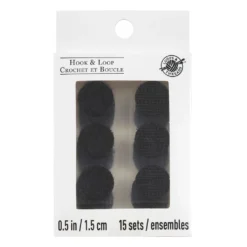 New π Black Hook & Loop Circles by Loops & Threads® β