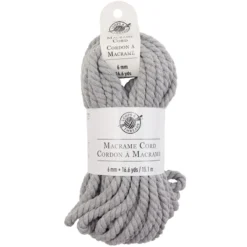 New ⌛ Macramé Cotton Cord by Loops & Threads®, 50ft. ❤️ 12 New ⌛ Macramé Cotton Cord by Loops & Threads®, 50ft. ❤️ -Loops and Threads Store 10665950