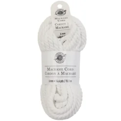New ⌛ Macramé Cotton Cord by Loops & Threads®, 50ft. ❤️ 15 New ⌛ Macramé Cotton Cord by Loops & Threads®, 50ft. ❤️ -Loops and Threads Store 10665953 1 1