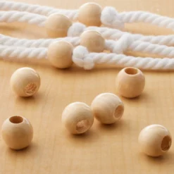 Buy ⌛ Natural Wood Round Beads by Loops & Threads®, 16mm 🔥 -Loops and Threads Store 10666681 20
