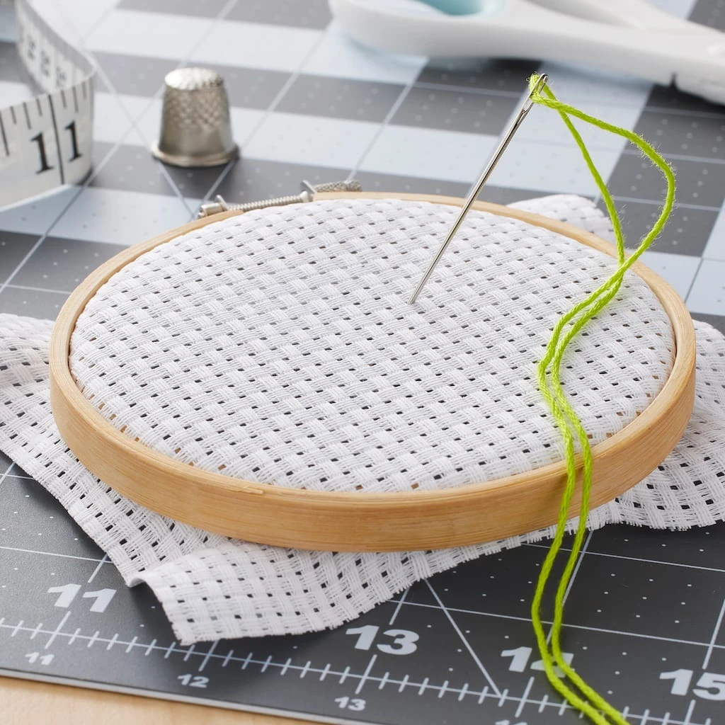 Flash Sale π€© White Herta Cross Stitch Fabric by Loops & Threads®, 15" x 18" β 4 Flash Sale π€© White Herta Cross Stitch Fabric by Loops & Threads®, 15" x 18" β - Image 2