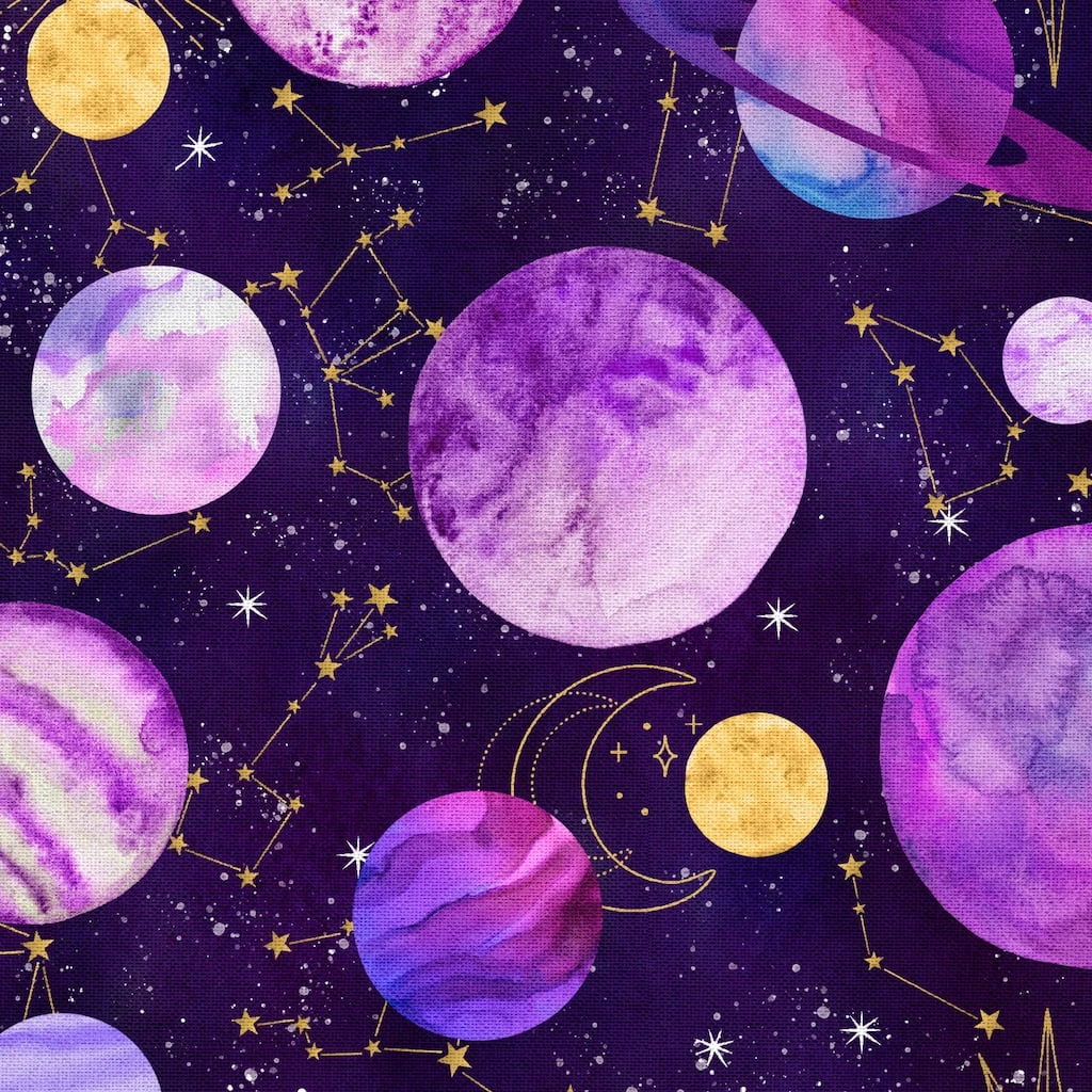 Discount βοΈ Purple Space Cotton Fabric Bundle by Loops & Threads™ π 6 Discount βοΈ Purple Space Cotton Fabric Bundle by Loops & Threads™ π - Image 4