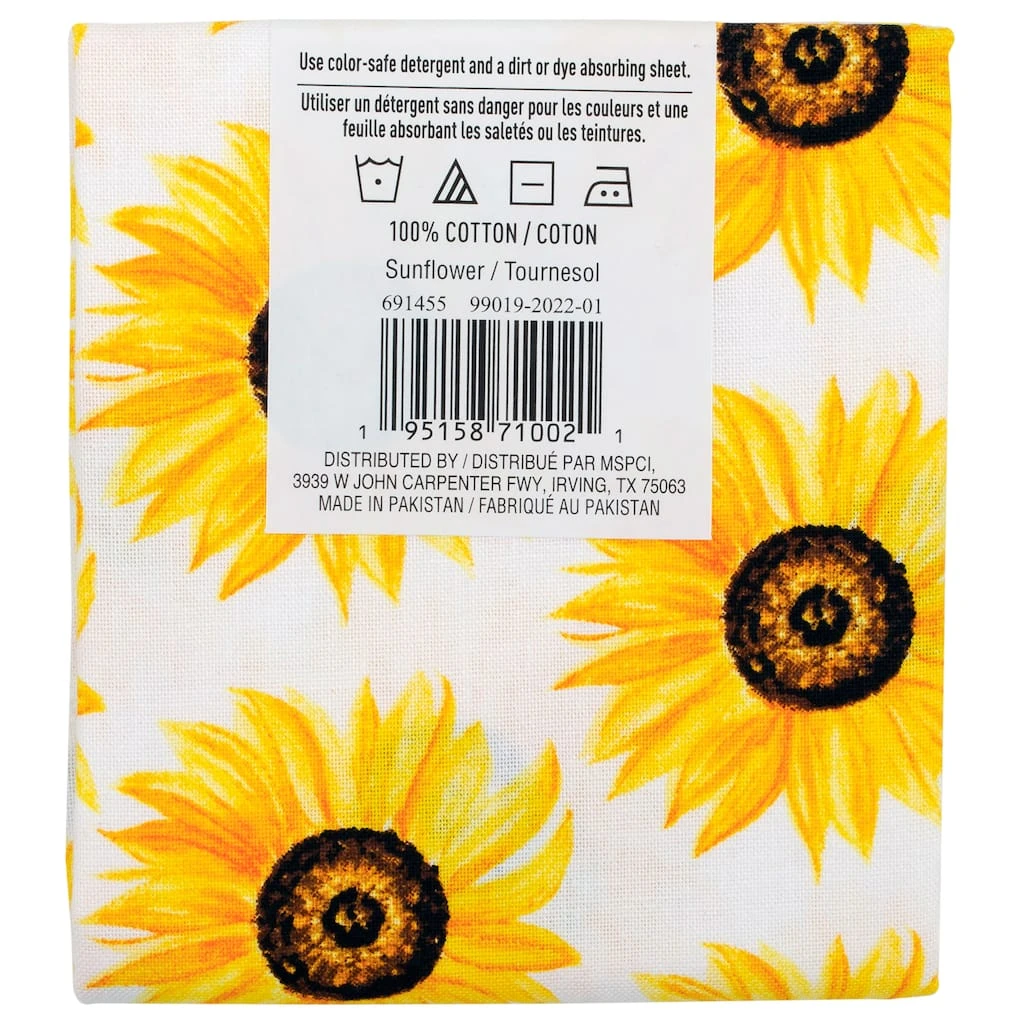 Best deal π Sunflower Cotton Fabric Bundle by Loops & Threads™ β€οΈ 8 Best deal π Sunflower Cotton Fabric Bundle by Loops & Threads™ β€οΈ - Image 6