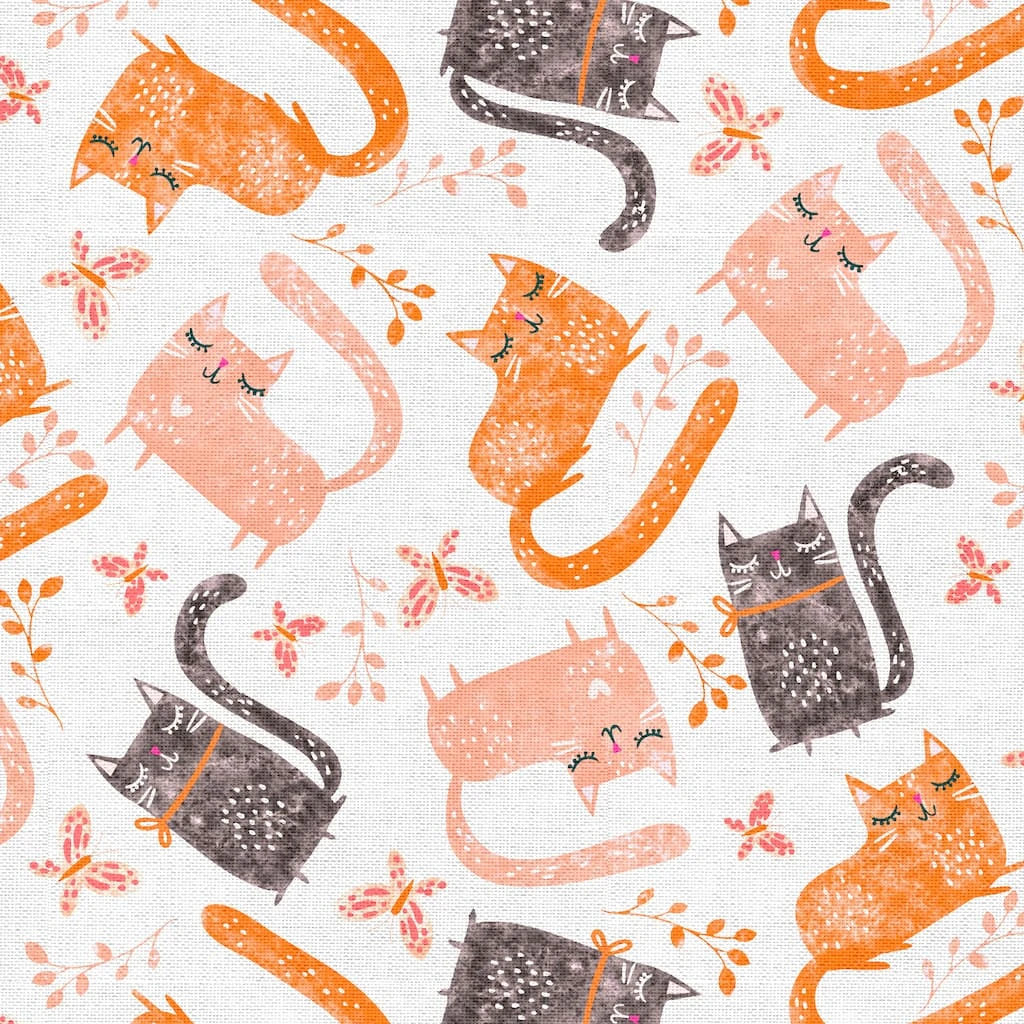 Best Sale ✔️ Coral Cats Cotton Fabric Bundle by Loops & Threads™ ⌛ 6 Best Sale ✔️ Coral Cats Cotton Fabric Bundle by Loops & Threads™ ⌛ - Image 4