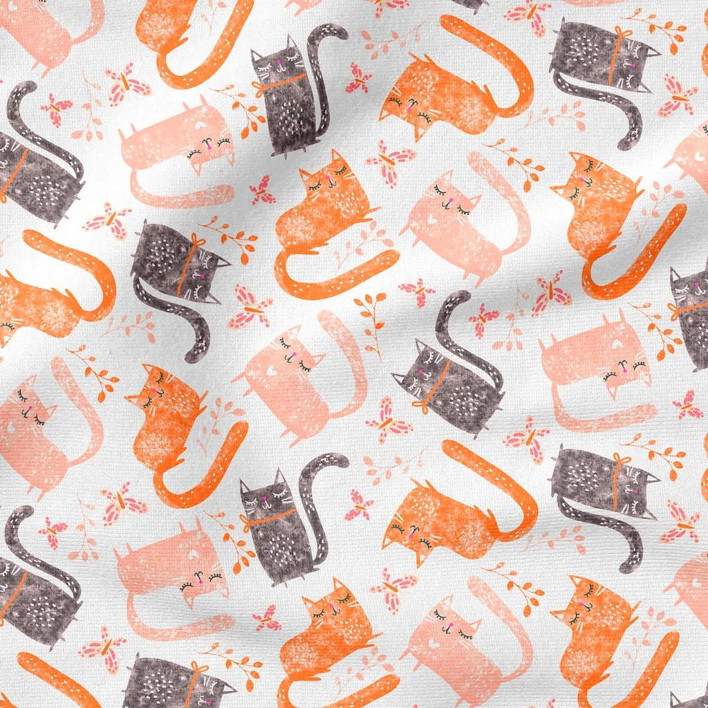 Best Sale ✔️ Coral Cats Cotton Fabric Bundle by Loops & Threads™ ⌛ 7 Best Sale ✔️ Coral Cats Cotton Fabric Bundle by Loops & Threads™ ⌛ - Image 5