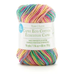 Cheapest π Capri Eco Cotton™ Multicolor Yarn by Loops & Threads® β€οΈ
