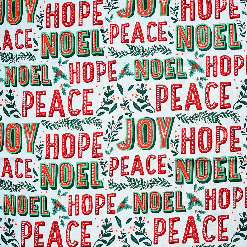 Promo π Peace, Hope & Noel Cotton Fabric by Loops & Threads® π― 4 Promo π Peace, Hope & Noel Cotton Fabric by Loops & Threads® π― - Image 2