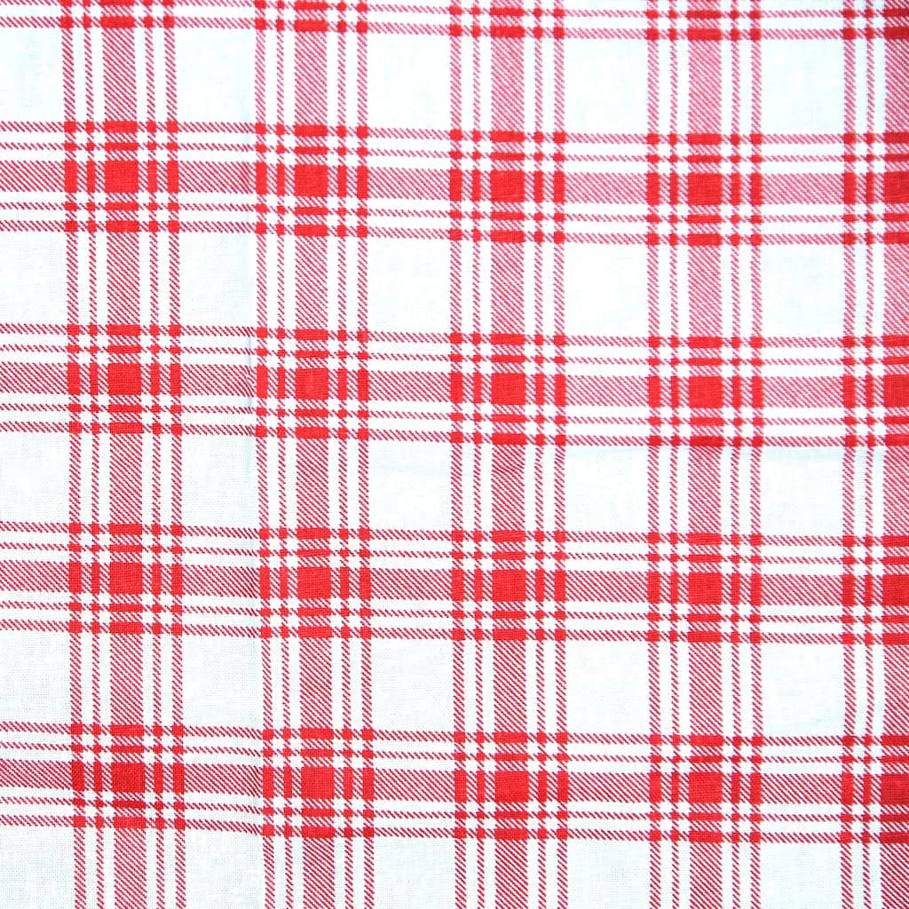 Coupon ⌛ Red Plaid Cotton Fabric by Loops & Threads® ❤️ 3 Coupon ⌛ Red Plaid Cotton Fabric by Loops & Threads® ❤️