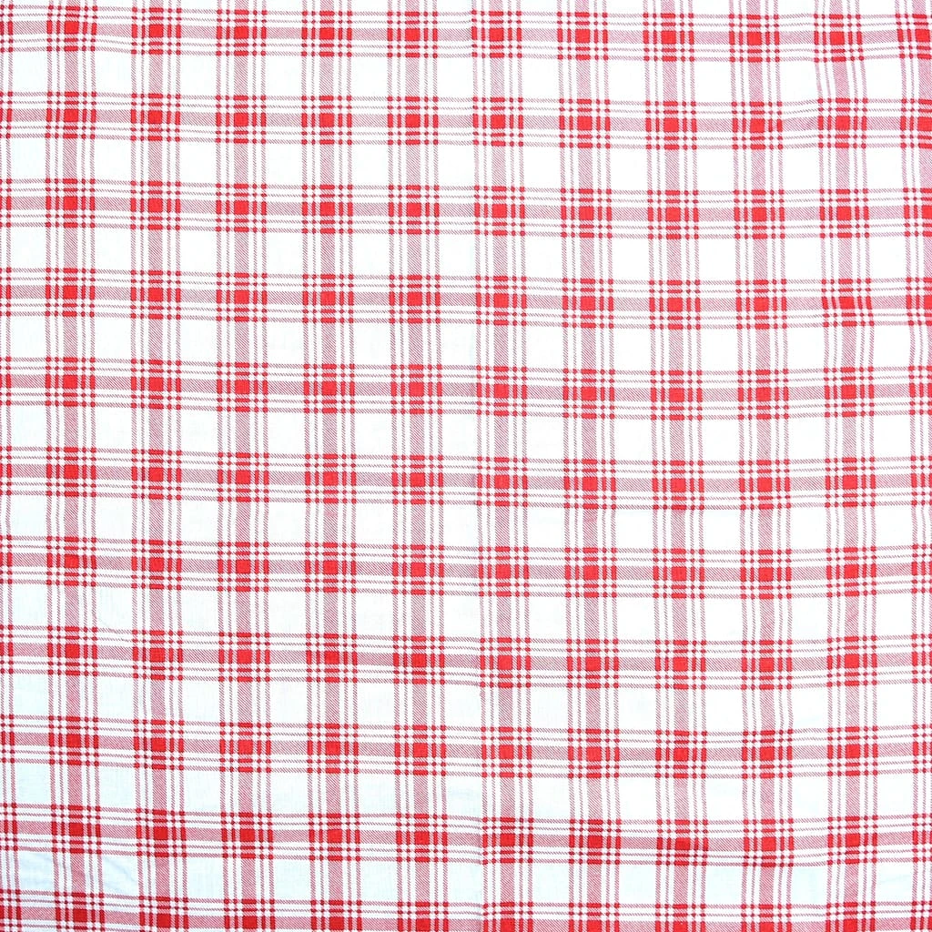 Coupon ⌛ Red Plaid Cotton Fabric by Loops & Threads® ❤️ 4 Coupon ⌛ Red Plaid Cotton Fabric by Loops & Threads® ❤️ - Image 2