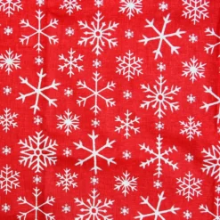 Deals β Red Snowflake Cotton Fabric by Loops & Threads® π