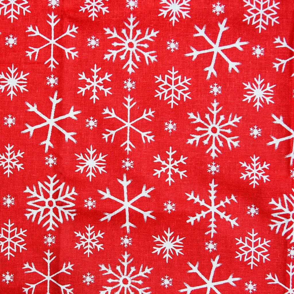 Deals β Red Snowflake Cotton Fabric by Loops & Threads® π 3 Deals β Red Snowflake Cotton Fabric by Loops & Threads® π