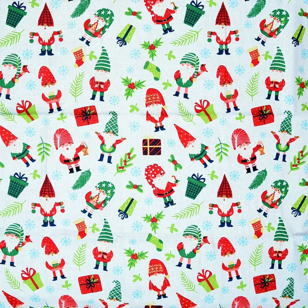 Best Sale ⌛ Christmas Gnomes Cotton Fabric by Loops & Threads® ✔️ 4 Best Sale ⌛ Christmas Gnomes Cotton Fabric by Loops & Threads® ✔️ - Image 2