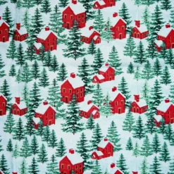 Deals π Snowy House Scene Cotton Fabric by Loops & Threads® β