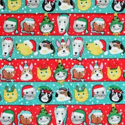 Budget π Christmas Pets Cotton Fabric by Loops & Threads® βοΈ