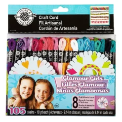 Flash Sale ✨ 12 Packs: 105 ct. (1260 total) Glamour 😍 Girls Craft Cord by Loops and Threads™ by Loops & Threads ✨