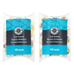 Top 10 π 12 Pack: Assorted Fancy Craft Button Value Pack by Loops & Threads™ π