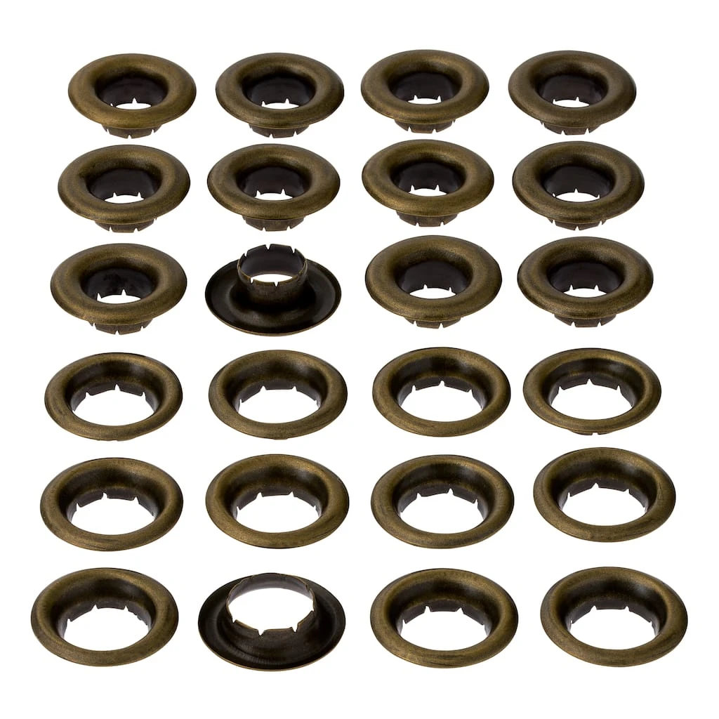 New ✨ 12 Packs: 12 ct. (144 total) Antique Brass Eyelets by Loops & Threads™ ❤️ 3 New ✨ 12 Packs: 12 ct. (144 total) Antique Brass Eyelets by Loops & Threads™ ❤️