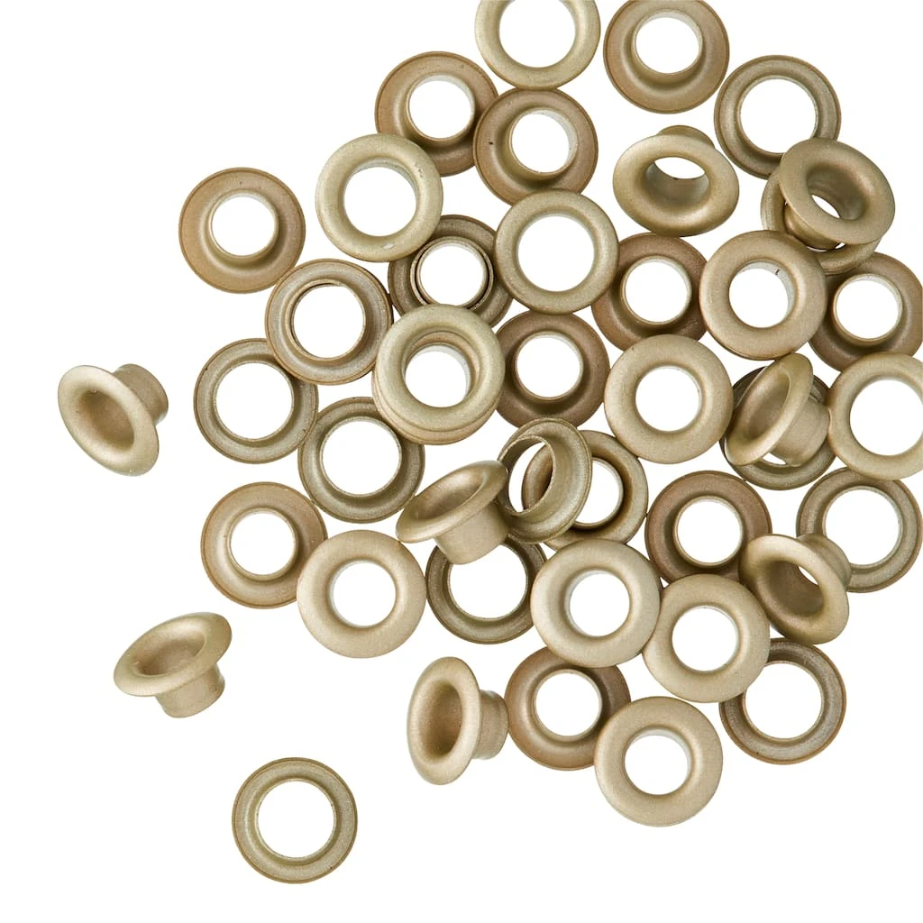 Outlet π 12 Packs: 25 ct. (600 total) 3/16" Antique Brass Eyelets by Loops & Threads™ π 3 Outlet π 12 Packs: 25 ct. (600 total) 3/16" Antique Brass Eyelets by Loops & Threads™ π