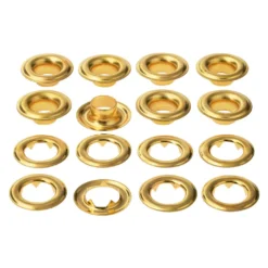 Wholesale π 12 Packs: 8 ct. (96 total) 7/16" Gold Eyelets by Loops & Threads™ β¨