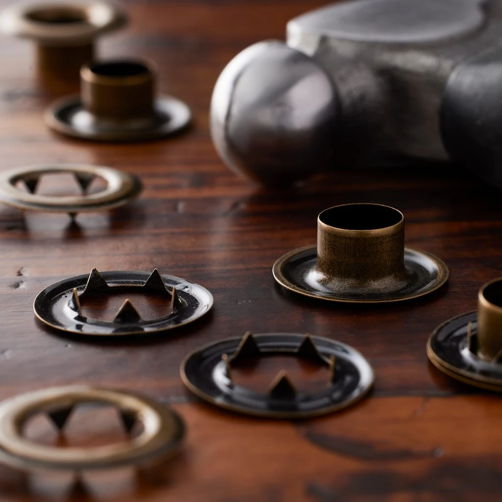 Cheap π 12 Packs: 8 ct. (96 total) 7/16" Antique Brass Eyelets by Loops & Threads™ β 4 Cheap π 12 Packs: 8 ct. (96 total) 7/16" Antique Brass Eyelets by Loops & Threads™ β - Image 2